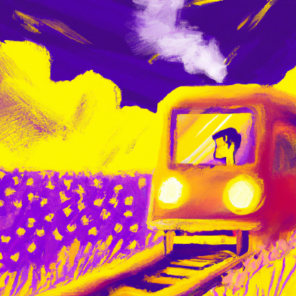 Picture of Train with man